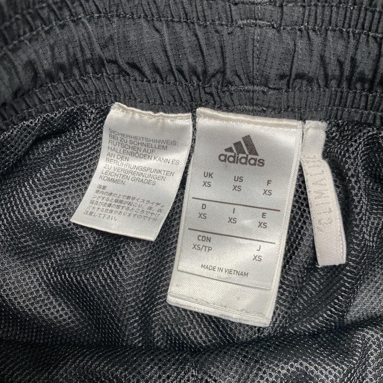 Adidas AC Milan Black and Red Shell Trackpant Bottoms (XS)