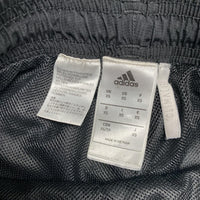 Adidas AC Milan Black and Red Shell Trackpant Bottoms (XS)
