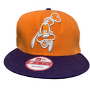 New Era Disney Daffy Duck Snapback Cap Orange and Purple