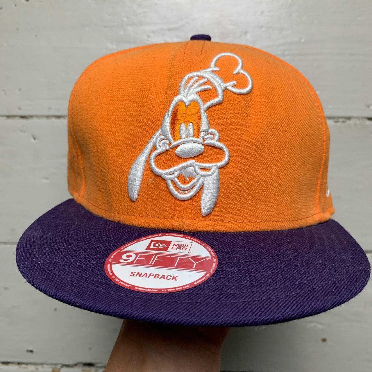 New Era Disney Daffy Duck Snapback Cap Orange and Purple