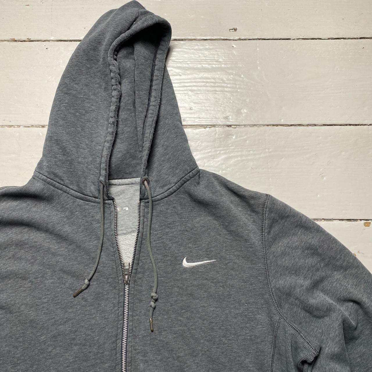 Nike Athletic Department Swoosh Hoodie Grey and White