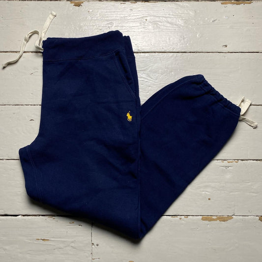 Polo Ralph Lauren Navy and Yellow Pony Baggy Joggers