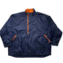 Nike Vintage 90’s Navy and Orange Swoosh Shell Tracksuit Half Zip Skidoo Jacket  (2XL)