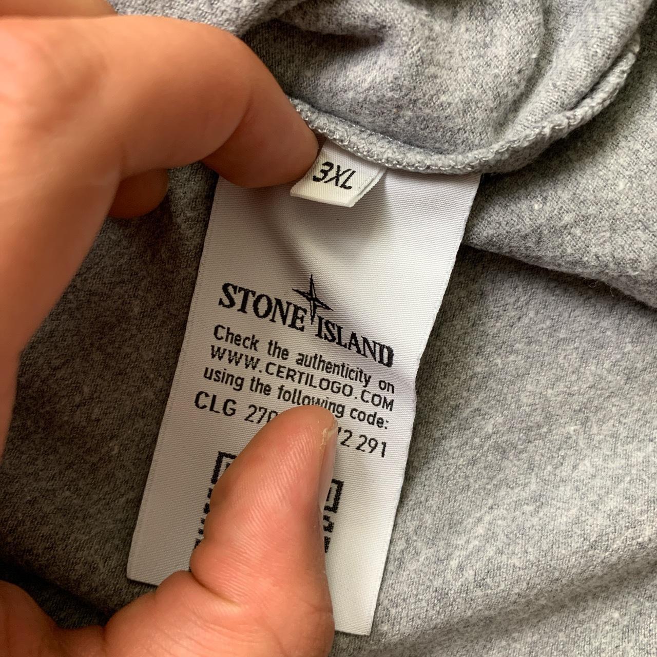 Stone Island Grey Long Sleeve Polo Shirt