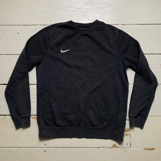 Nike Swoosh Black and White Jumper