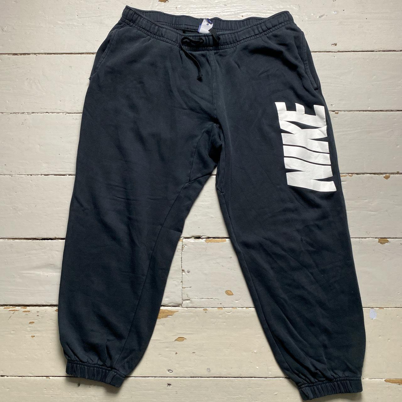 Nike Club Black and White Baggy Joggers