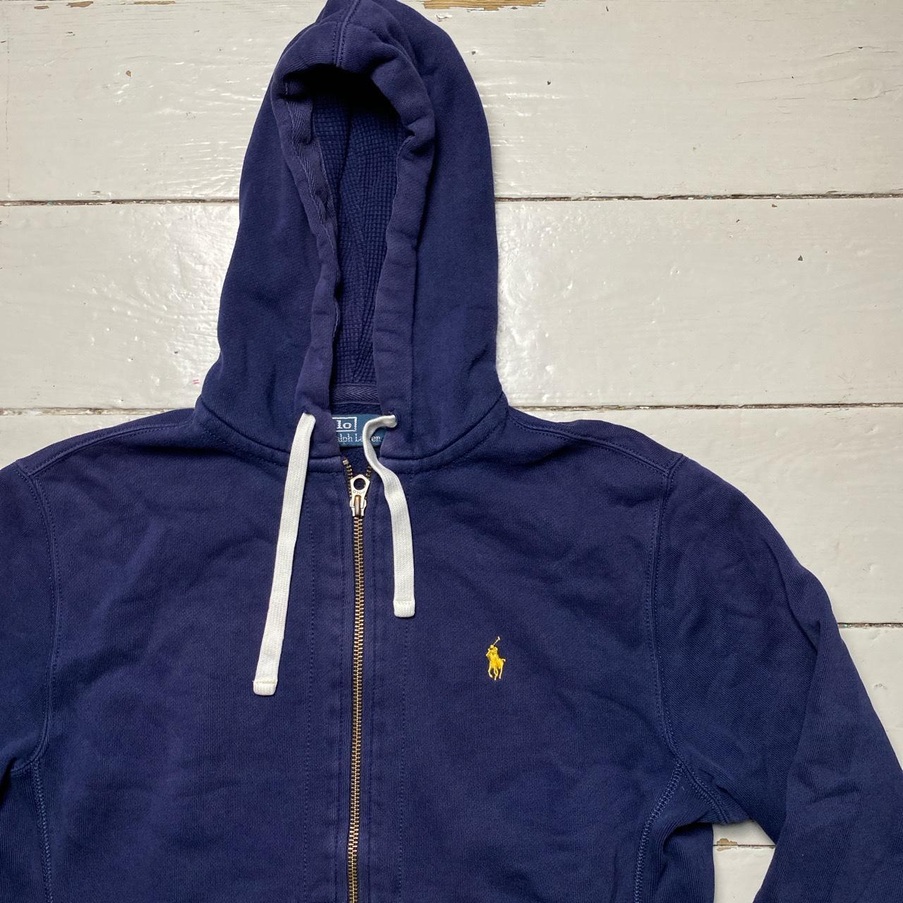 Polo Ralph Lauren Hoodie Navy and Yellow Pony