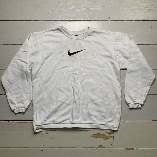 Nike Vintage Swoosh Jumper White and Black