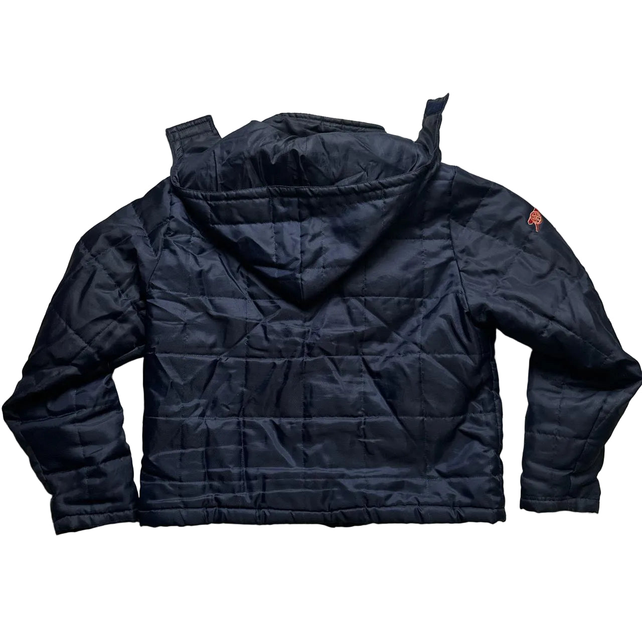 Arsenal Vintage Navy and Red Puffer Jacket (S)