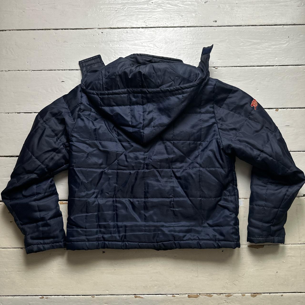 Arsenal Vintage Navy and Red Puffer Jacket