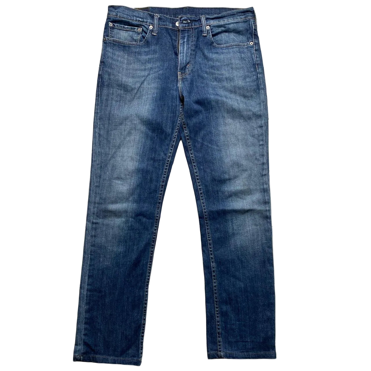 Levis 511 Navy Slim Stonewash Jeans (34W)