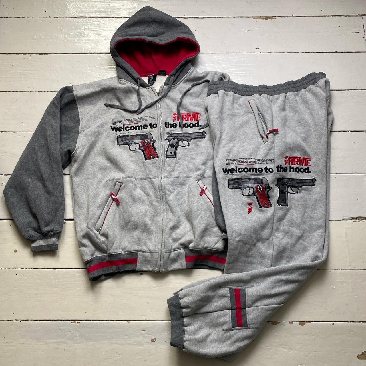 Arme USA Welcome to the Hood Vintage Gun GTA Style Tracksuit