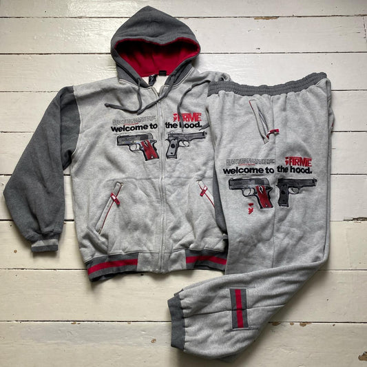 Arme USA Welcome to the Hood Vintage Gun GTA Style Tracksuit