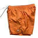 Nike Shell Swim Shorts Orange and White Swoosh (XL)