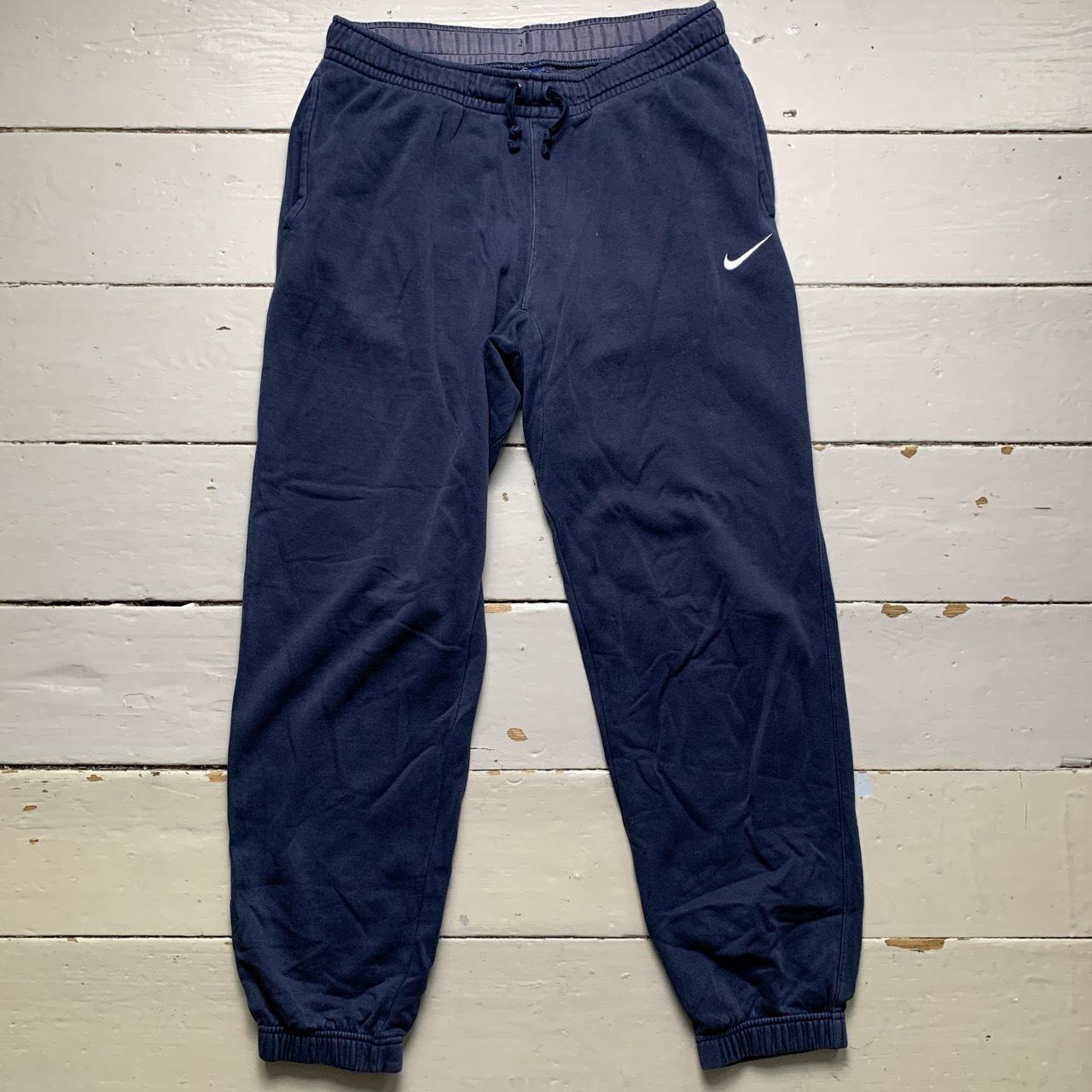 Nike Swoosh Navy and White Baggy Joggers