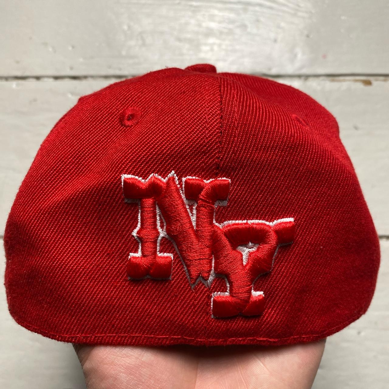 New York Vintage Red Fitted Cap