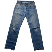 Levis 501 Vintage Baggy Light Blue Stonewash Jeans (30W)