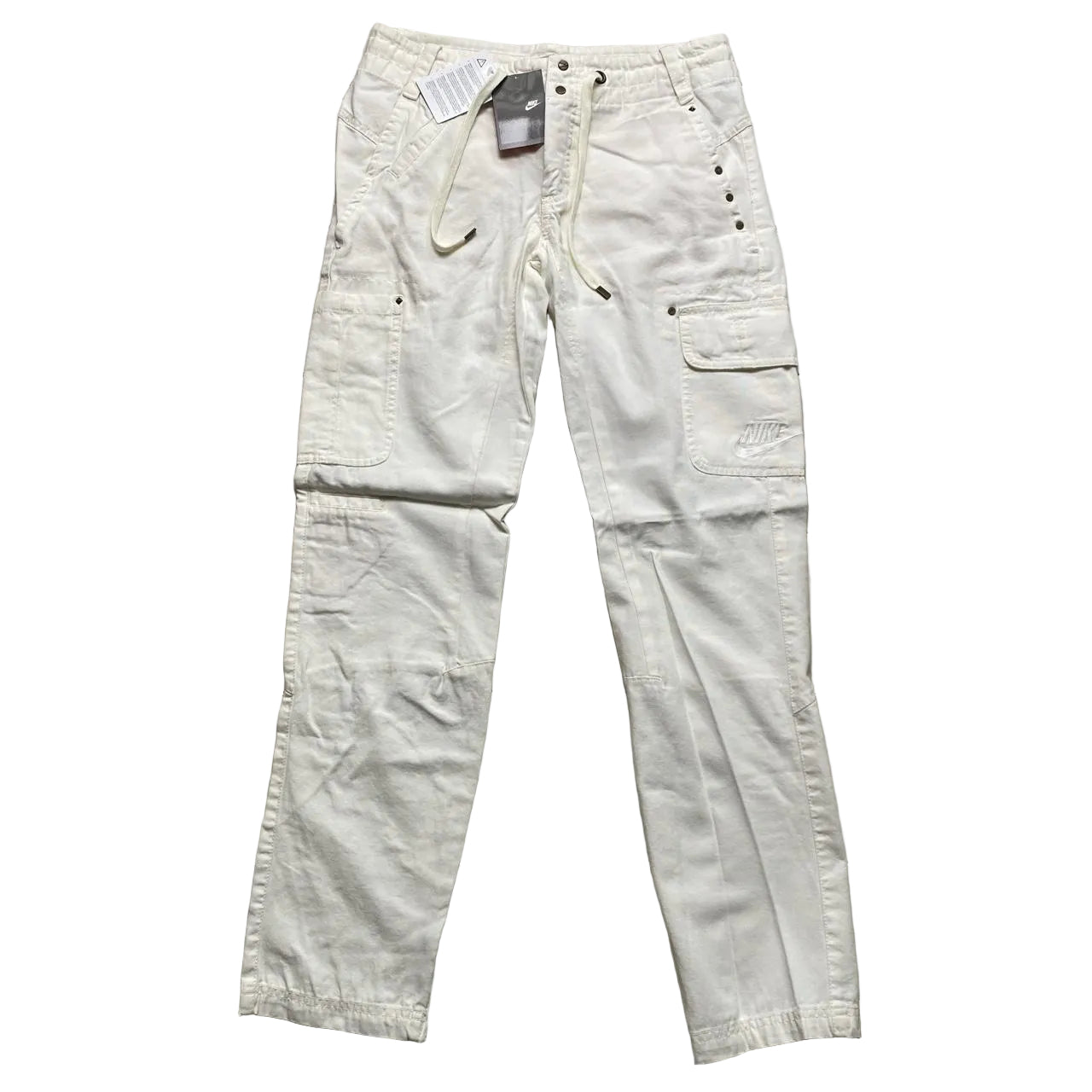 Nike Vintage Cream White Cargo Combat Trousers (12)