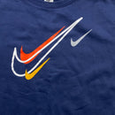 Nike Big Swoosh Navy and Multi Colour Baggy Jumper (2XL)