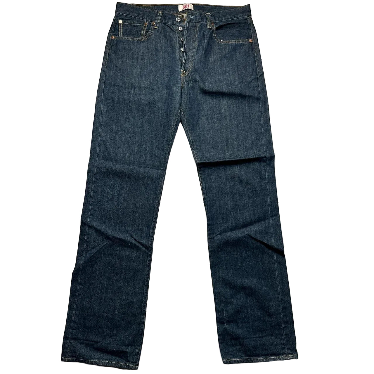Levis 501 Dark Navy Baggy Vintage Jeans (34W)
