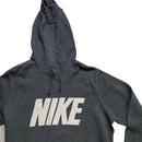 Nike Club Spellout Grey and White Hoodie (M)