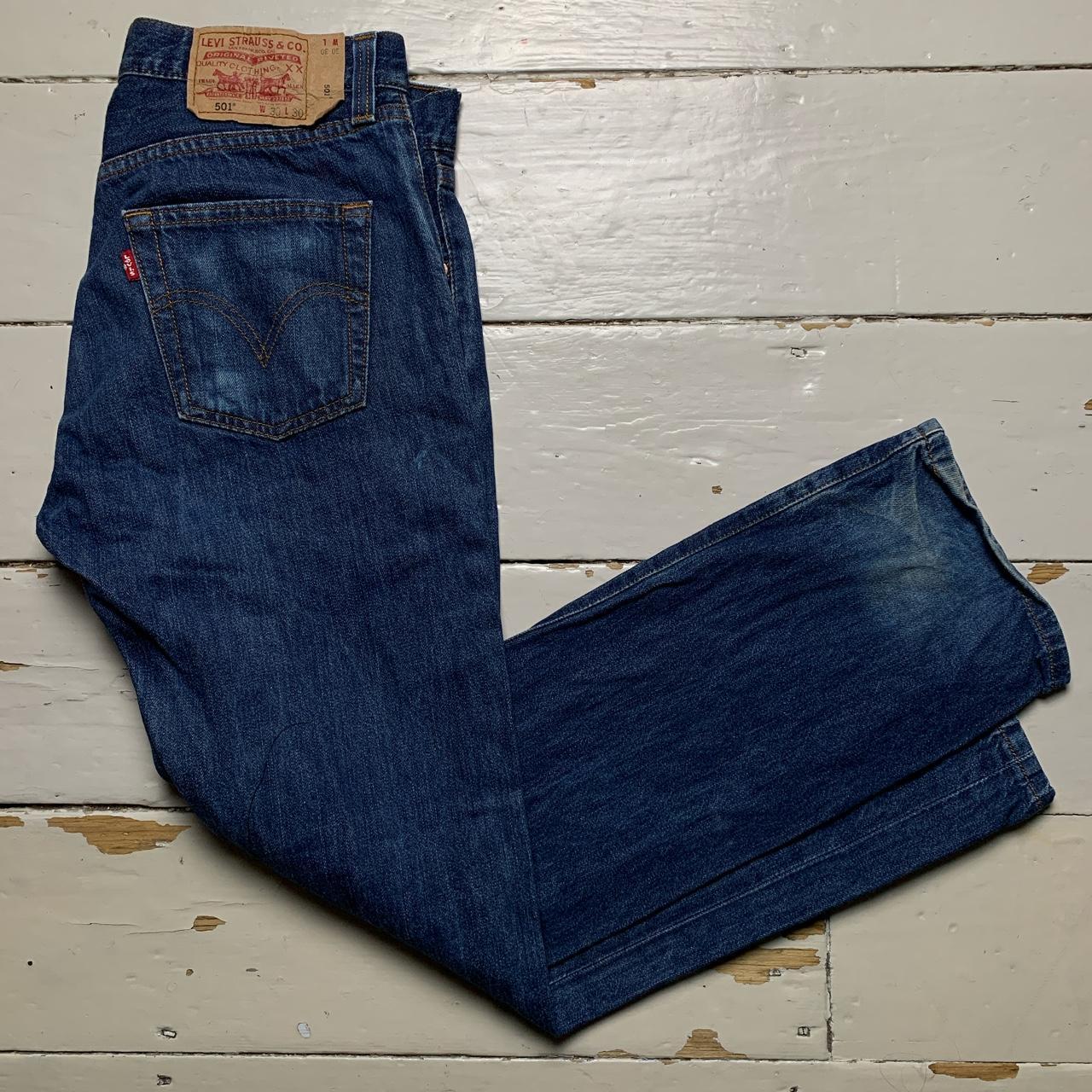 Levis 501 Vintage Navy Jeans