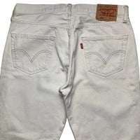 Levis Vintage 501 White Jeans