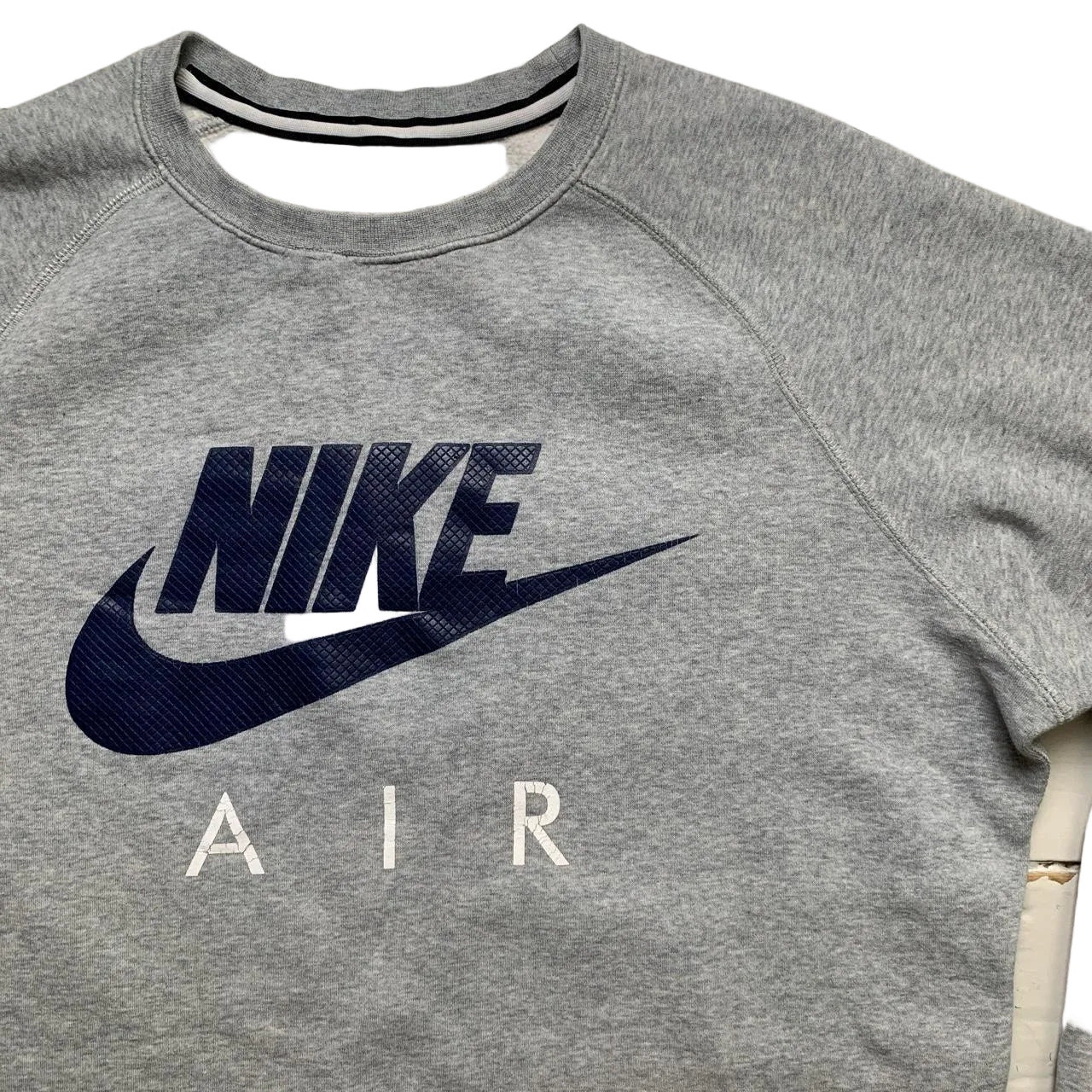 Nike Air Vintage Grey and Navy Jumper (M)