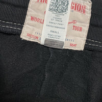True Religion Black Big White Tri Stitch Baggy Joggers (S)