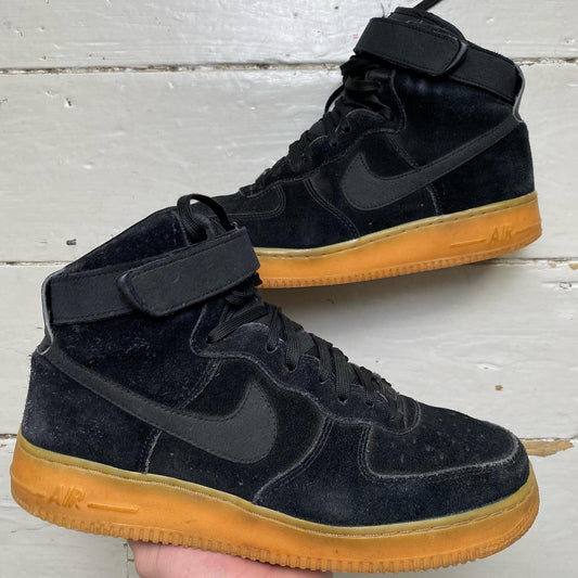 Nike Air Force 1 Suede High Black