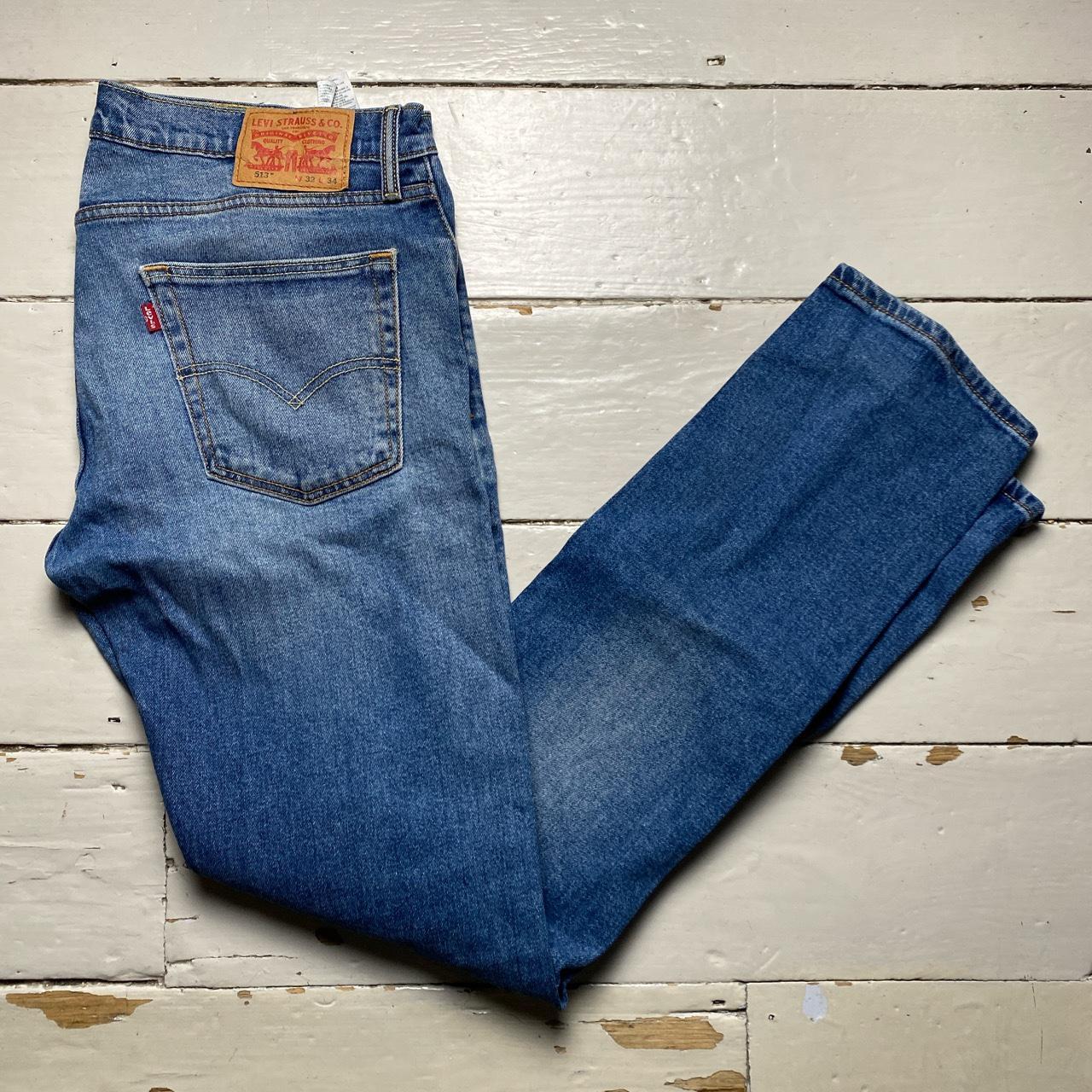 Levis 513 Light Blue Stonewashed Jeans