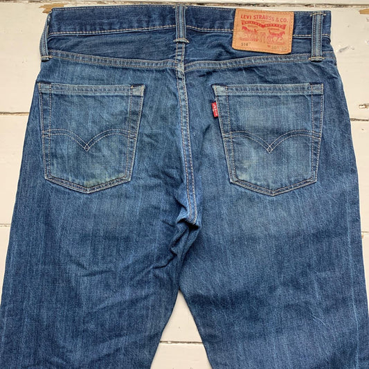 Levis 514 Navy Baggy Jeans