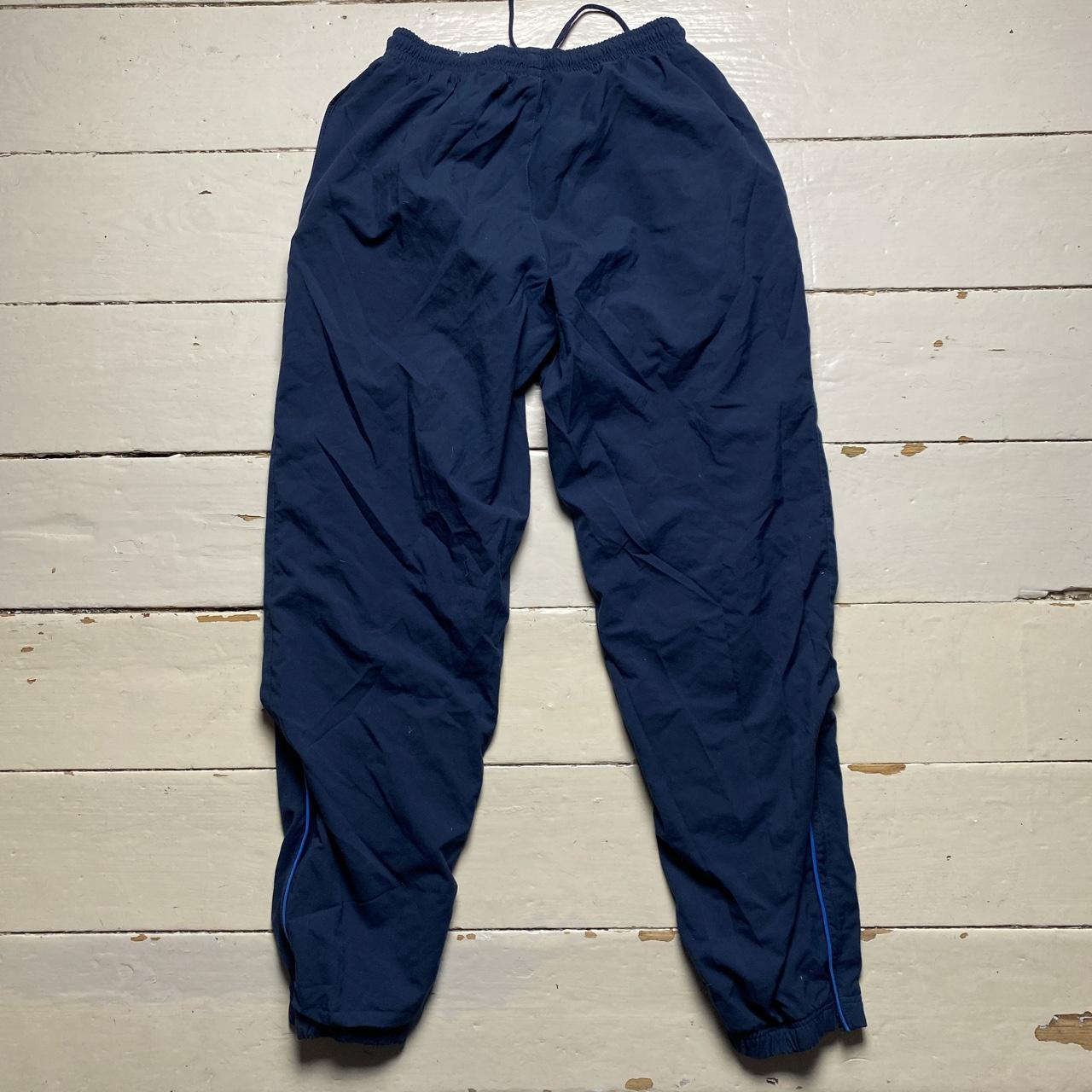 Nike Baggy Shell Bottoms Navy White and Blue