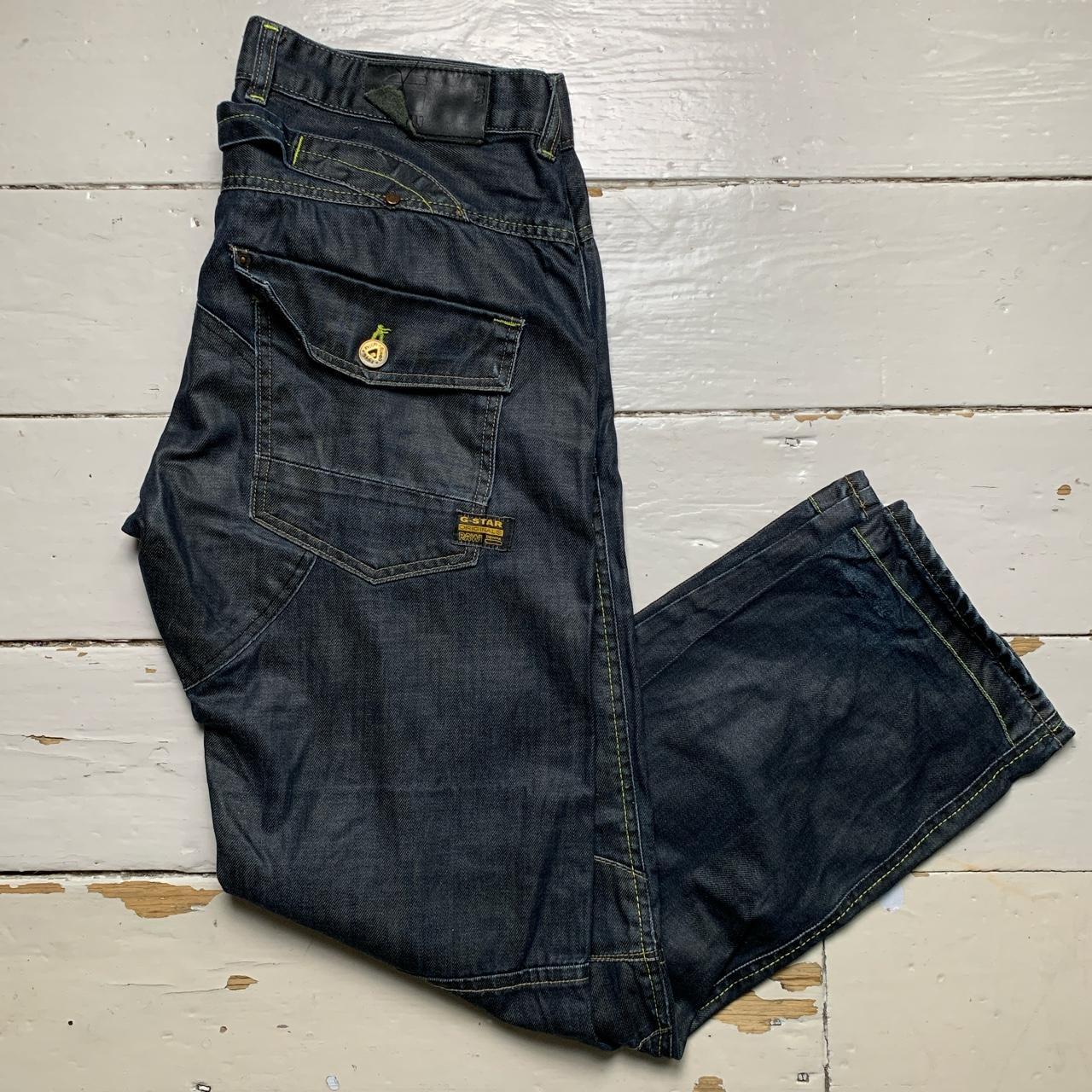 G Star Vintage Cargo Baggy Dark Indigo Jeans