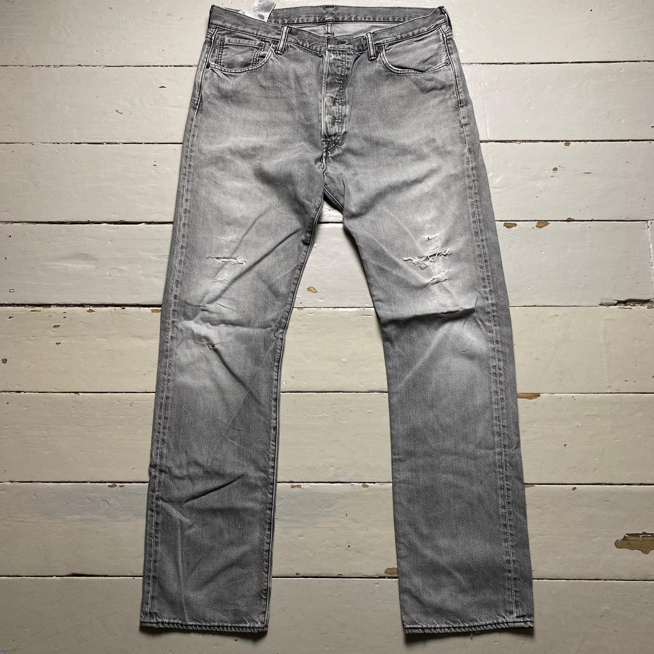 Levis 501 Grey Baggy Jeans