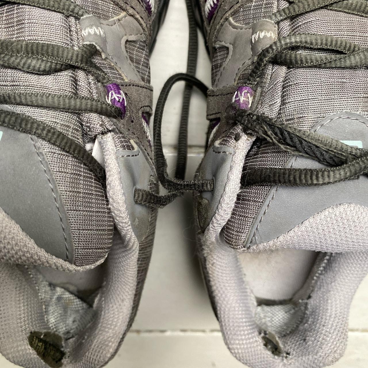 Salomon Goretex Grey and Purple Trainers