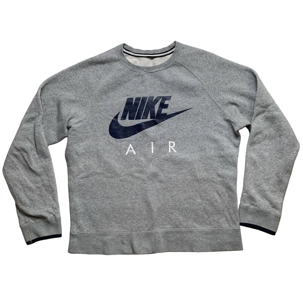 Nike Air Vintage Grey and Navy Jumper (M)