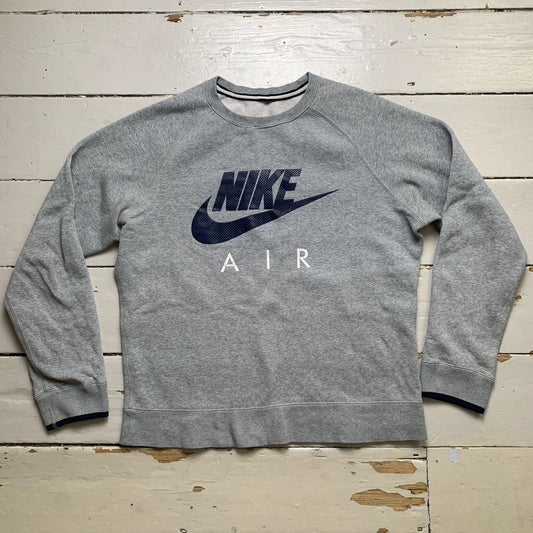 Nike Air Vintage Grey and Navy Jumper