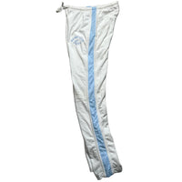 Nike Vintage White and Baby Blue Y2K Tracksuit Bottoms (S)