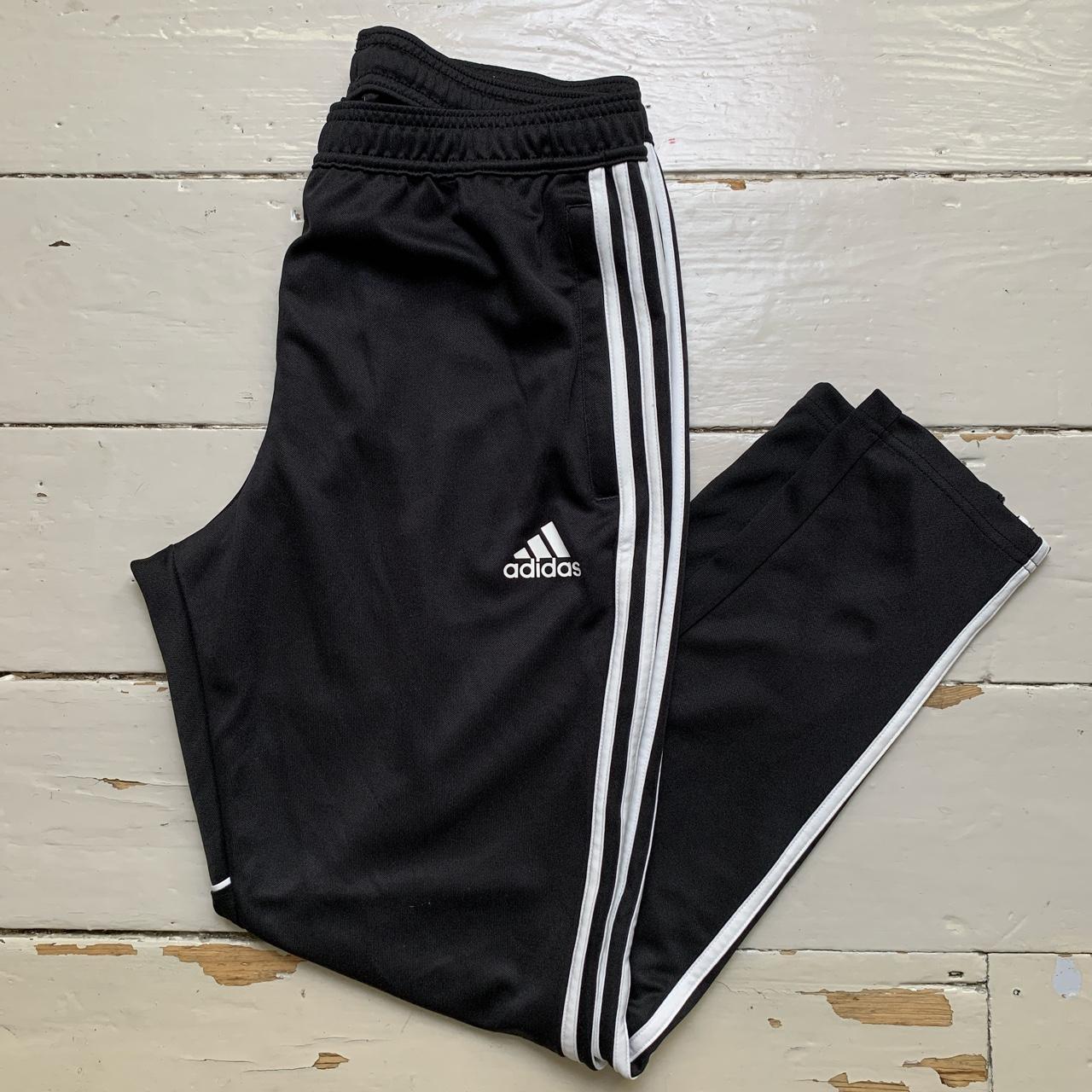 Adidas Black and White Stripe Bottoms