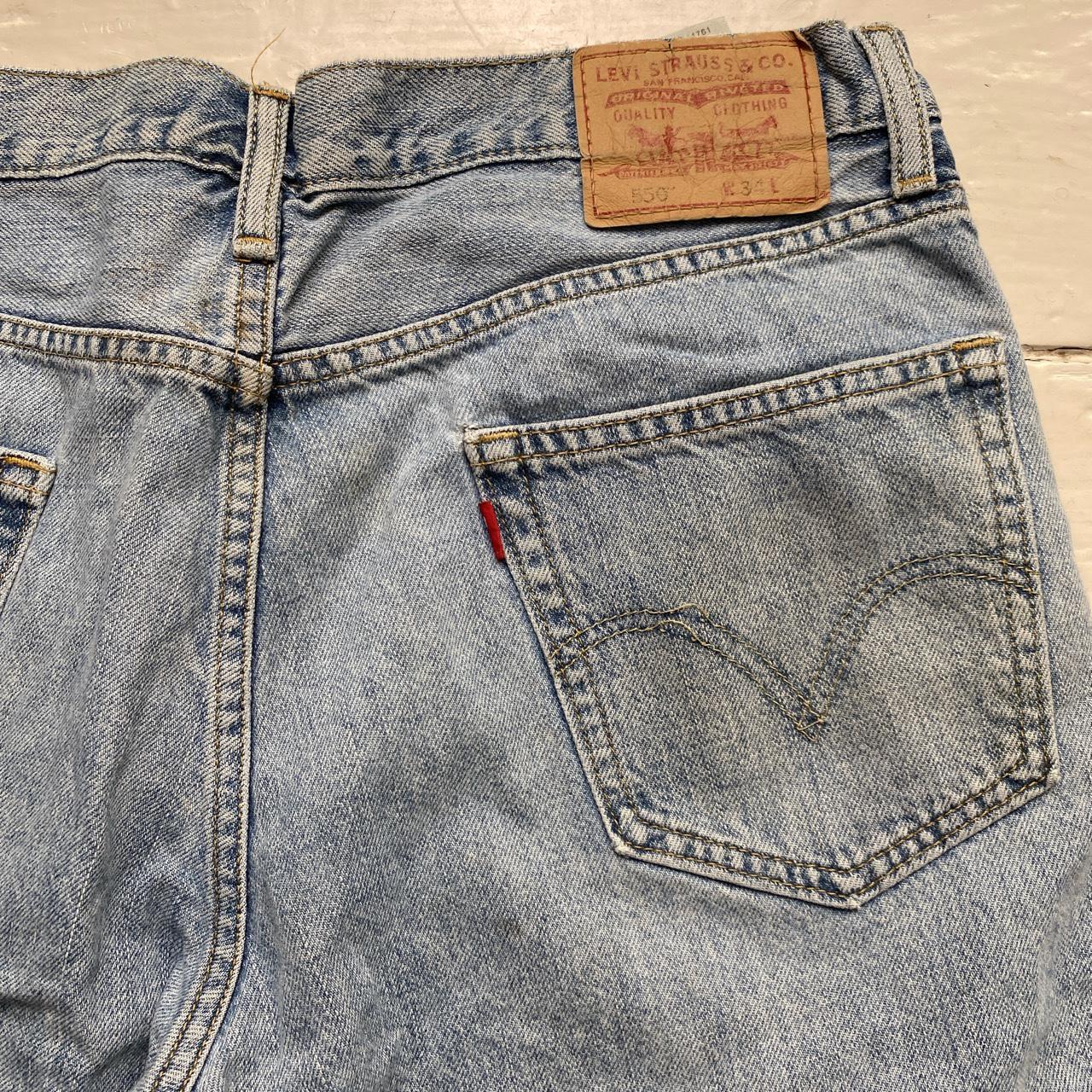 Levis 550 Baggy Vintage Light Blue Jean Short Jorts