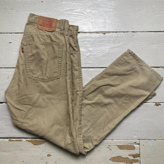 Levis 521 Corduroy Vintage Cream Jeans