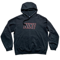 Nike Club Stitch Black Red and White Hoodie (M)