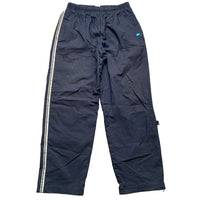 Nike Vintage Baggy Shell Track Pant Bottoms Navy and White (XL)
