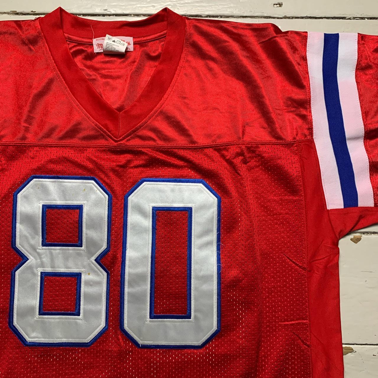 Fryar Mitchell and Ness American Football NFL Jersey Red White and Blue