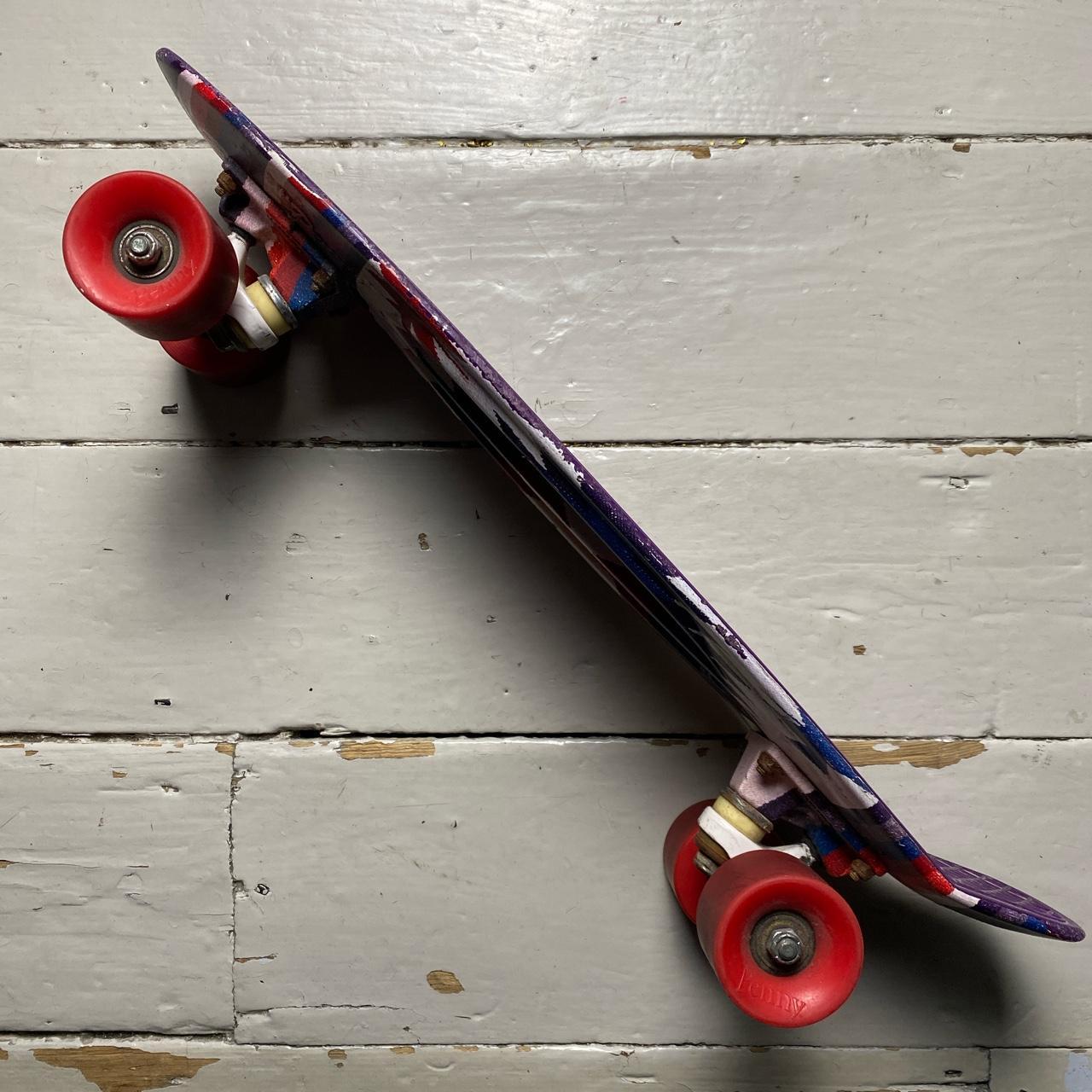 Penny Skateboard Purple and Red Indian Pattern