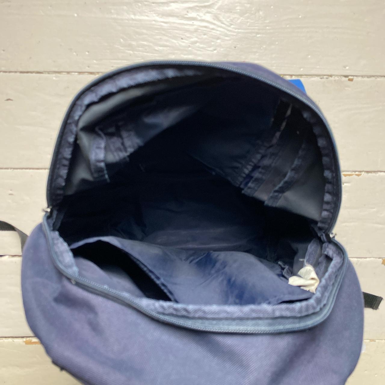 Adidas Blue and White Vintage Rucksack Bag Backpack