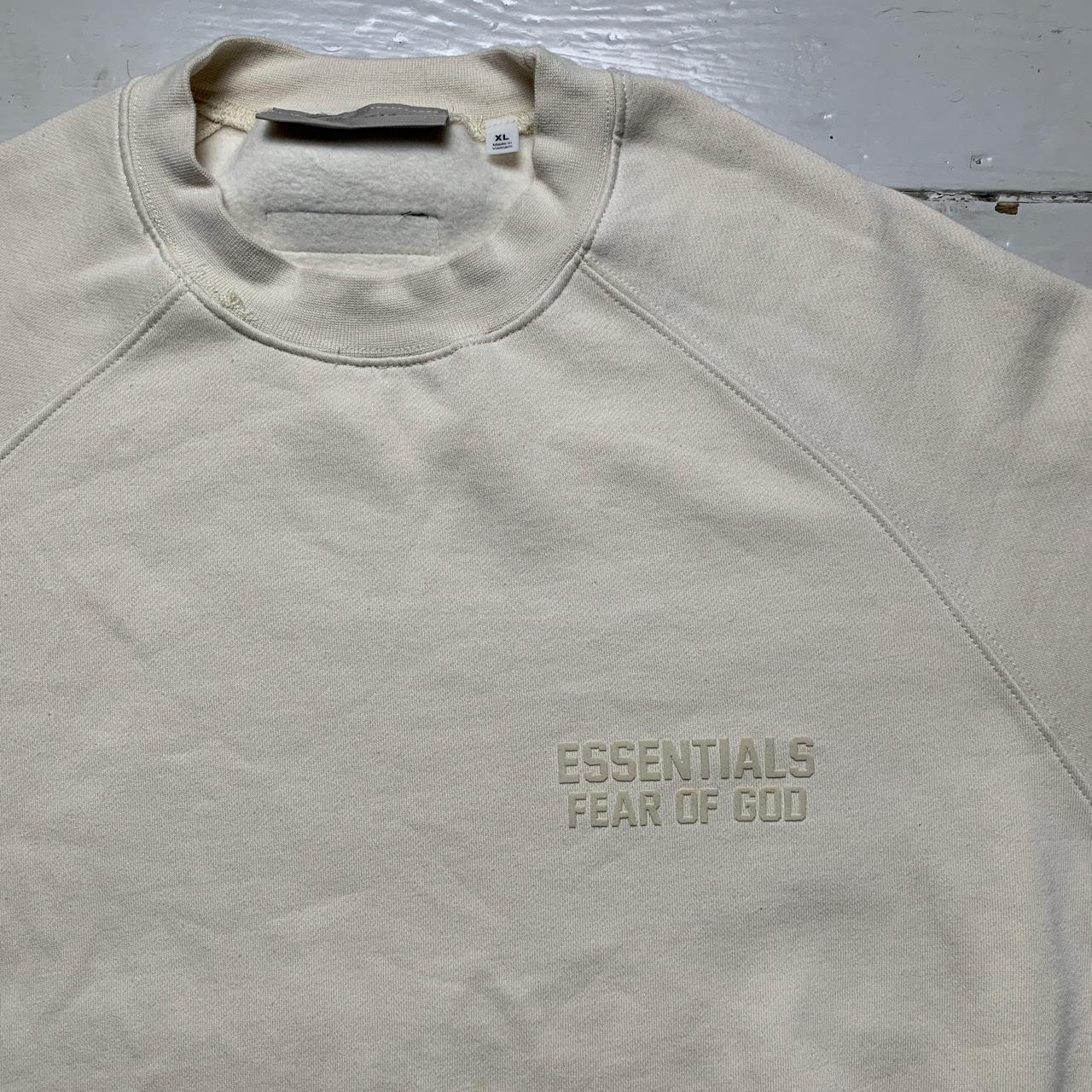 Fear Of God Essentials Cream Oversized Jumper