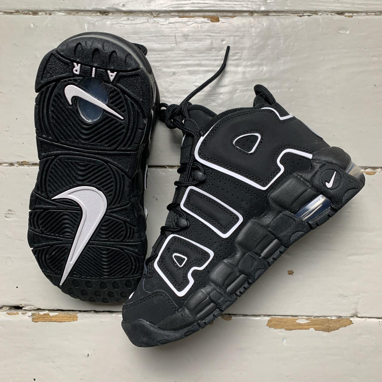 Nike Uptempo More Air Black and White