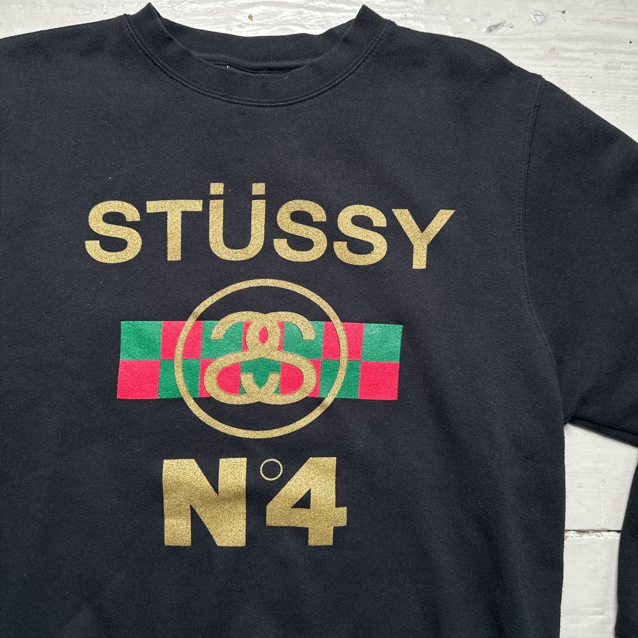 Stussy Gucci Vintage Jumper Black and Gold